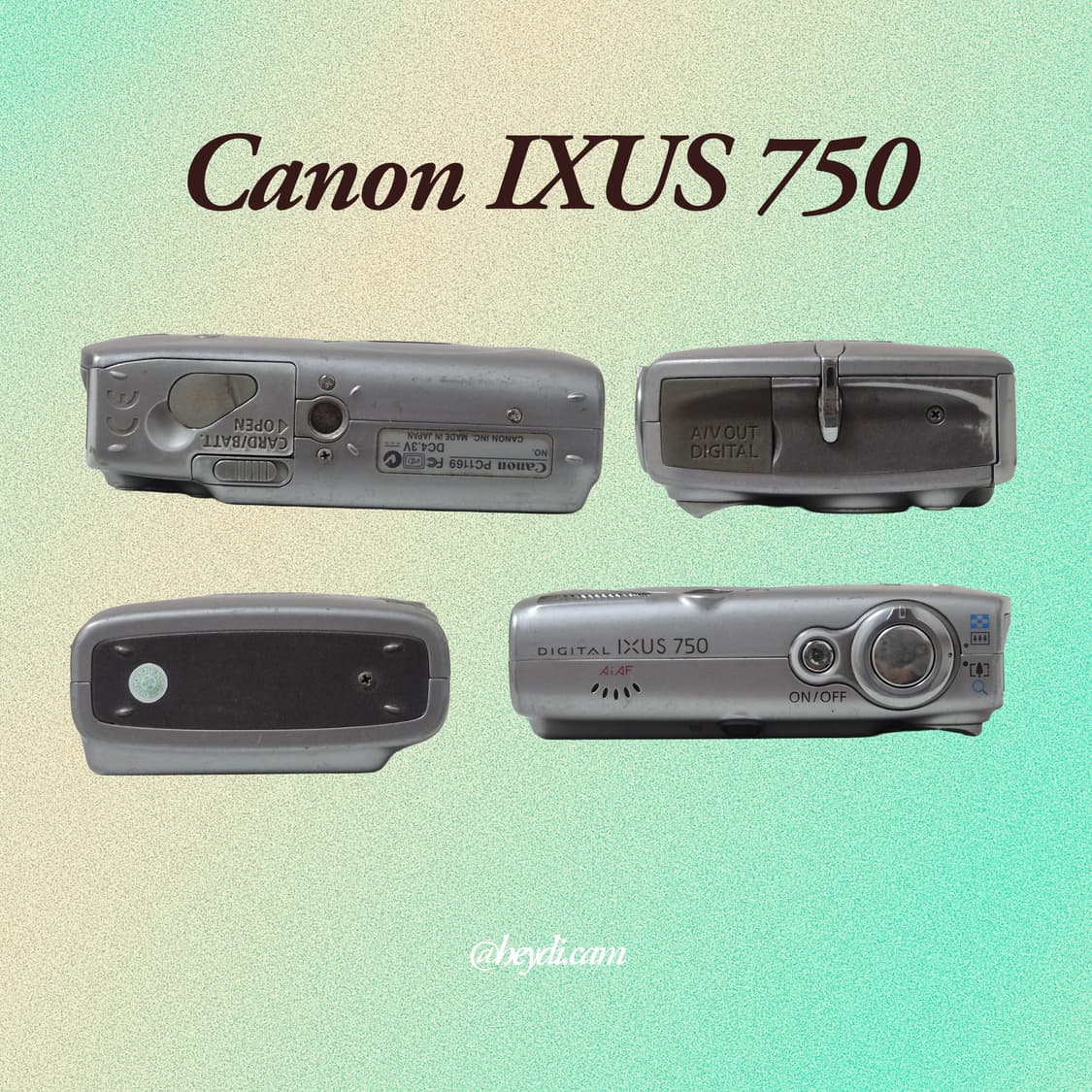 (아일릿 원희) 캐논 ixus750 IXY700 실버 상품이미지3