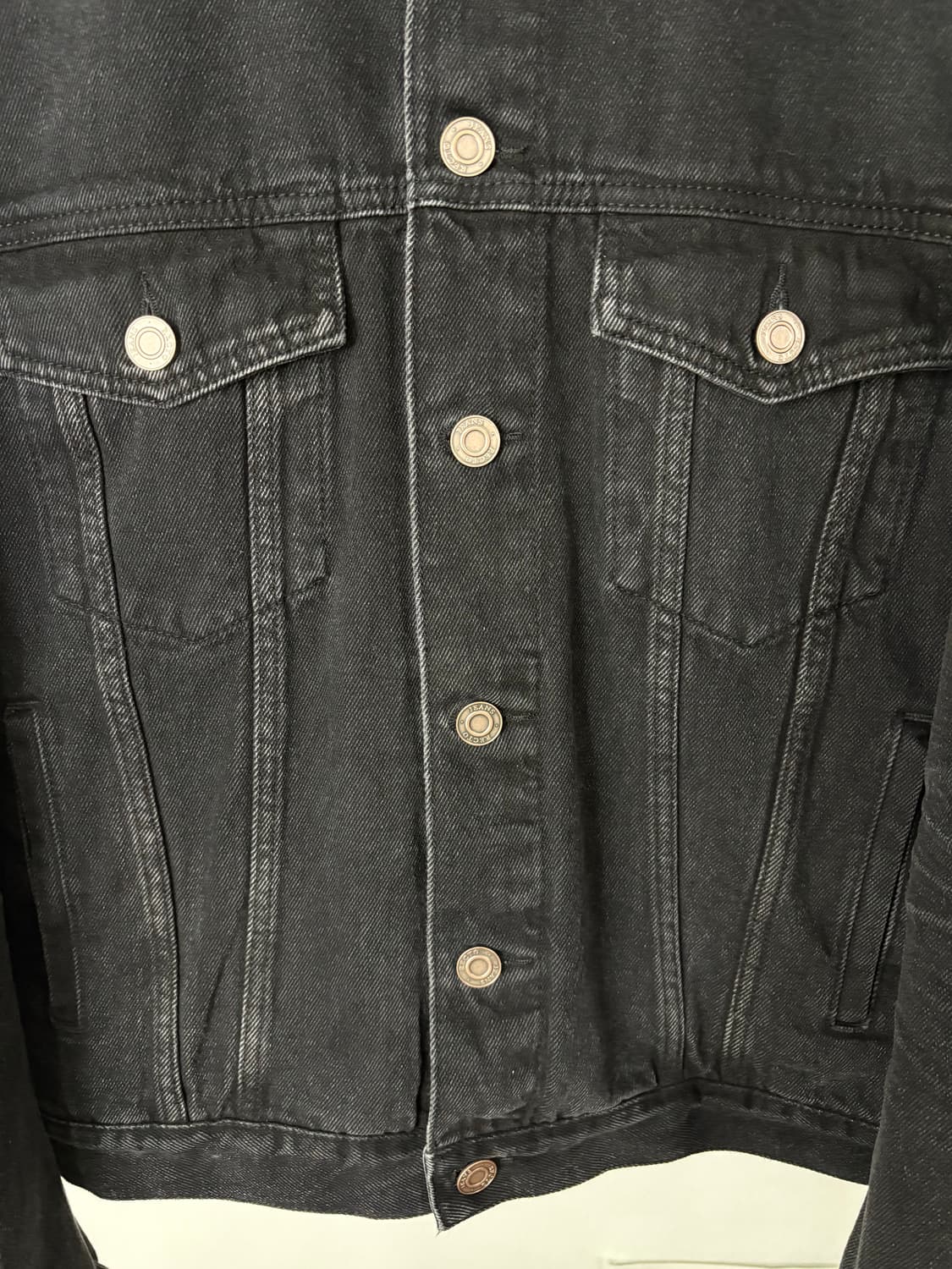 렉토 빈센트 데님 트러커 자켓 블랙  상품이미지7