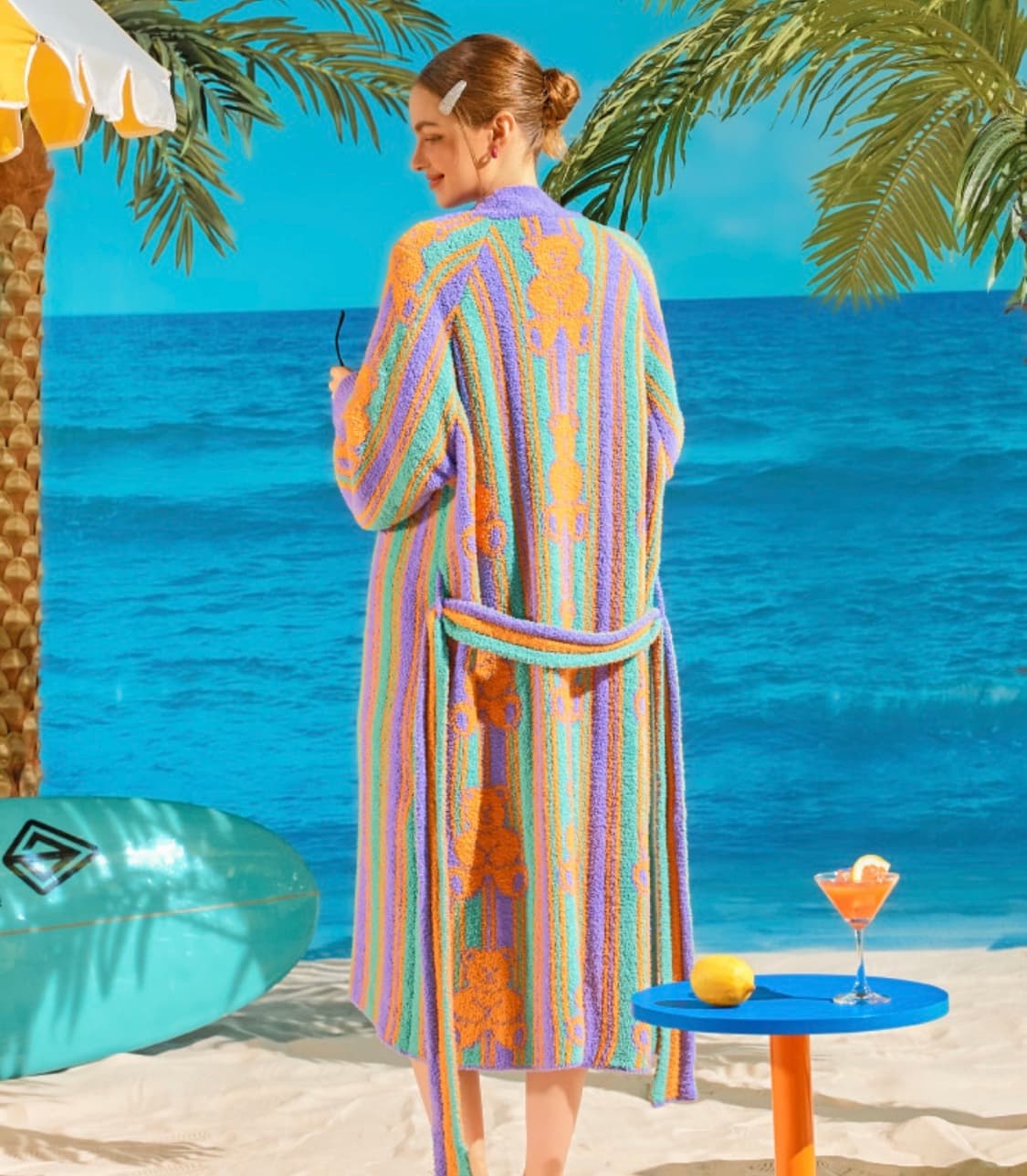 위글위글 테디베어 라운지로브 상품이미지2