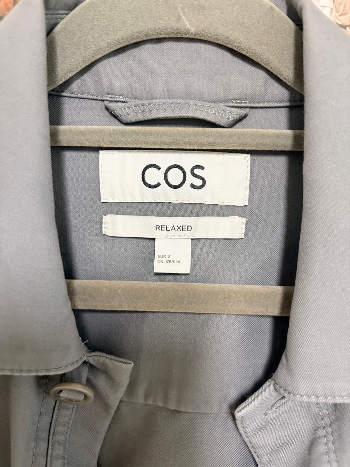 [S] COS 코스 그레이 셔츠 자켓 상품이미지3