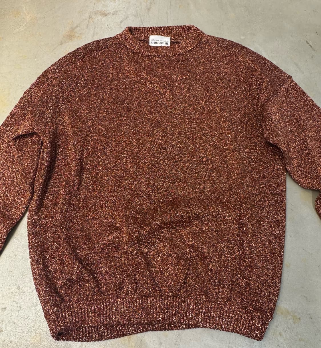 Semi-Couture metallic knit top 상품이미지10