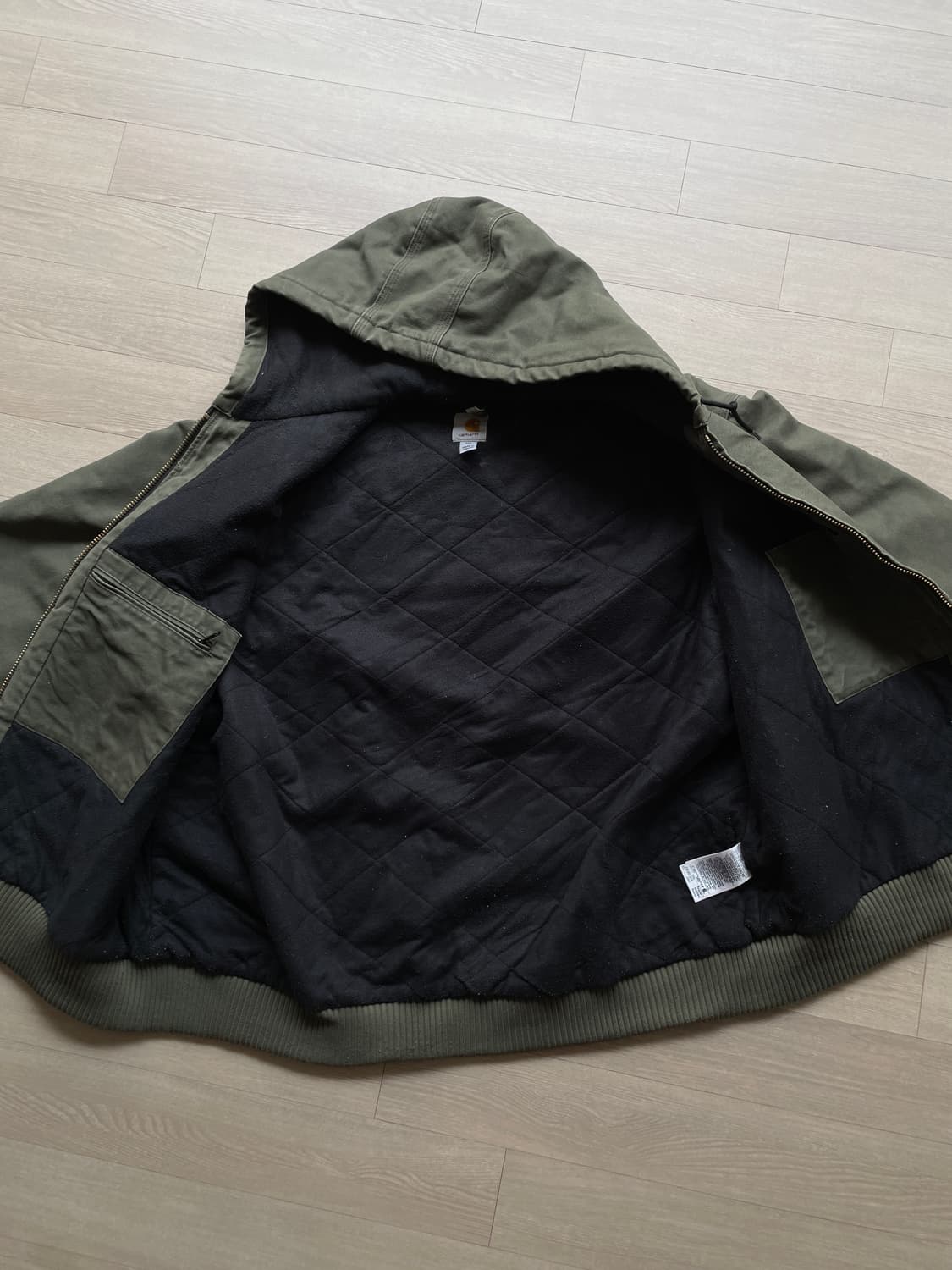 칼하트 j130 ARG 아미그린 액티브 샌드스톤 carhartt 빈티지 상품이미지6