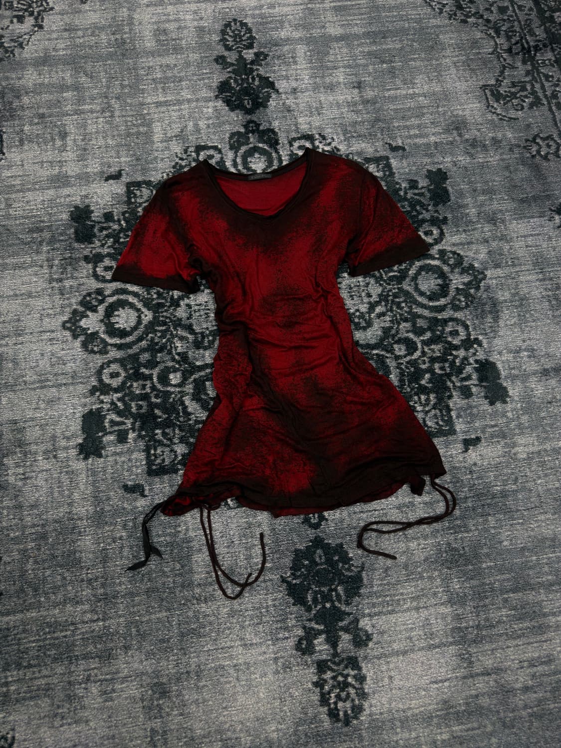 Kmrii shadow slash string t shirts 상품이미지1
