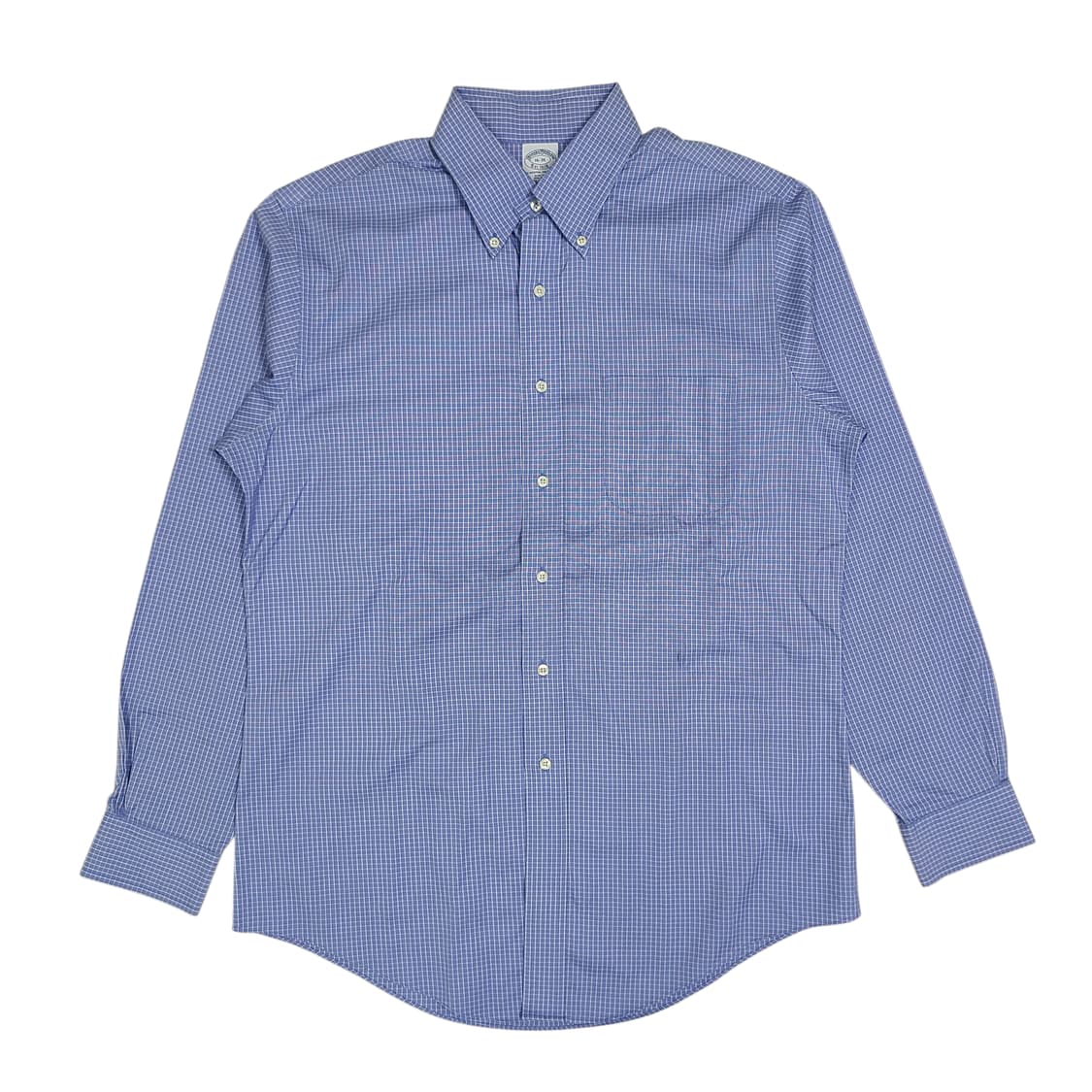 Brooks Brothers Blue Micro Check Shirt 상품이미지1