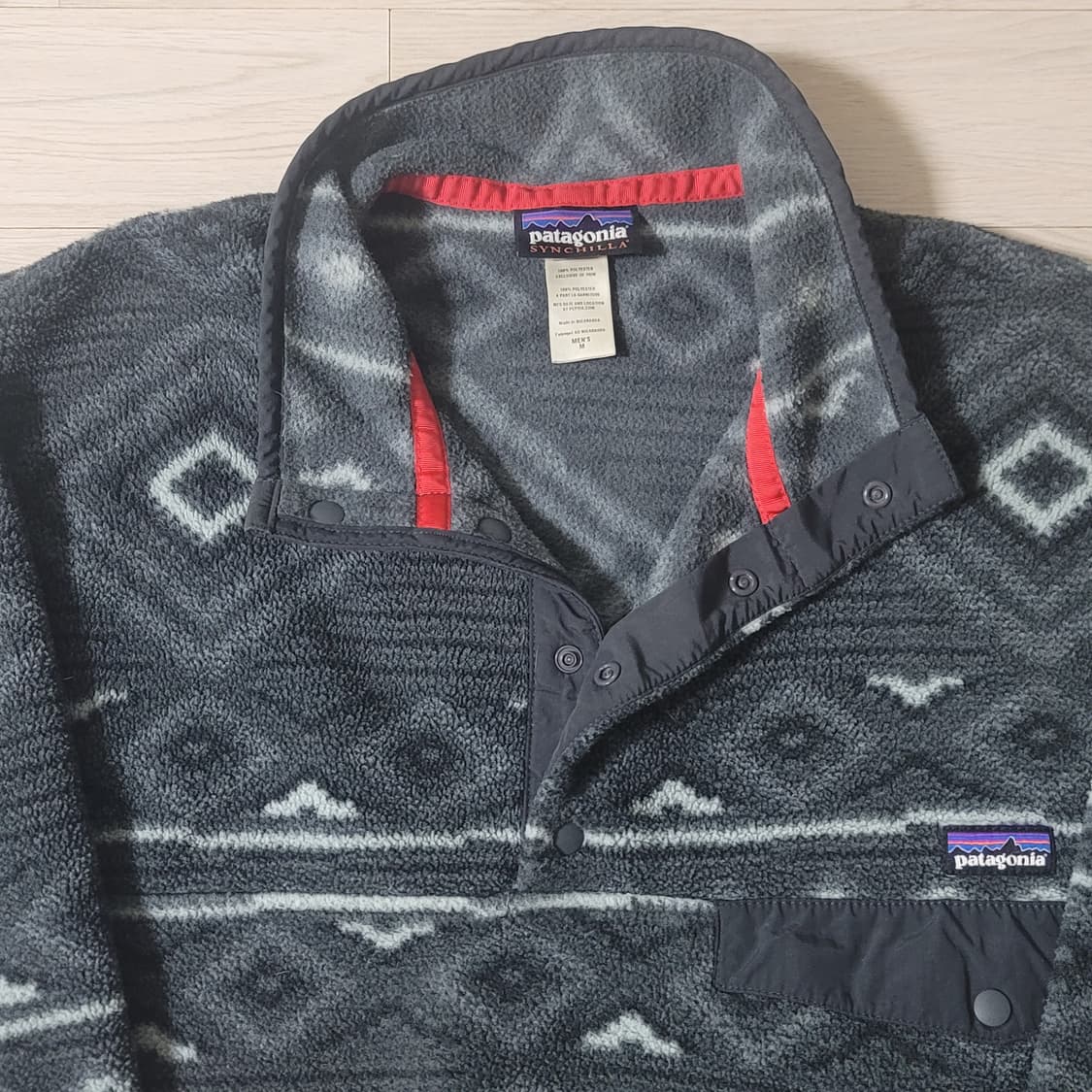[M] 파타고니아 신칠라 라이트웨이트 아즈텍 블랙/그레이 상품이미지3