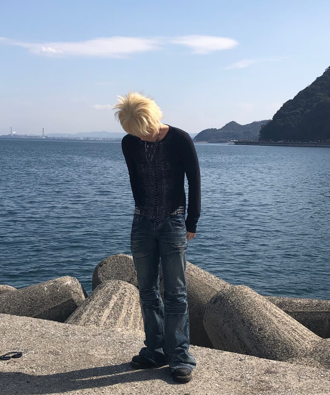 Jaded Lodon Mid Biue Drift Bootcut jeans 상품이미지5