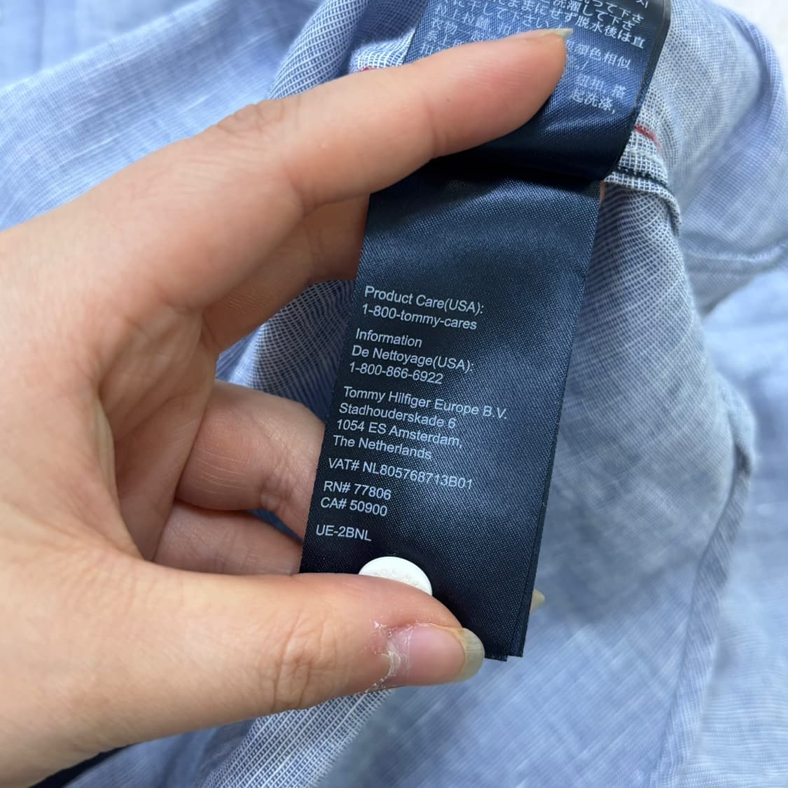 L 타미힐피거 레귤러핏 린넨 셔츠 0402E 상품이미지4