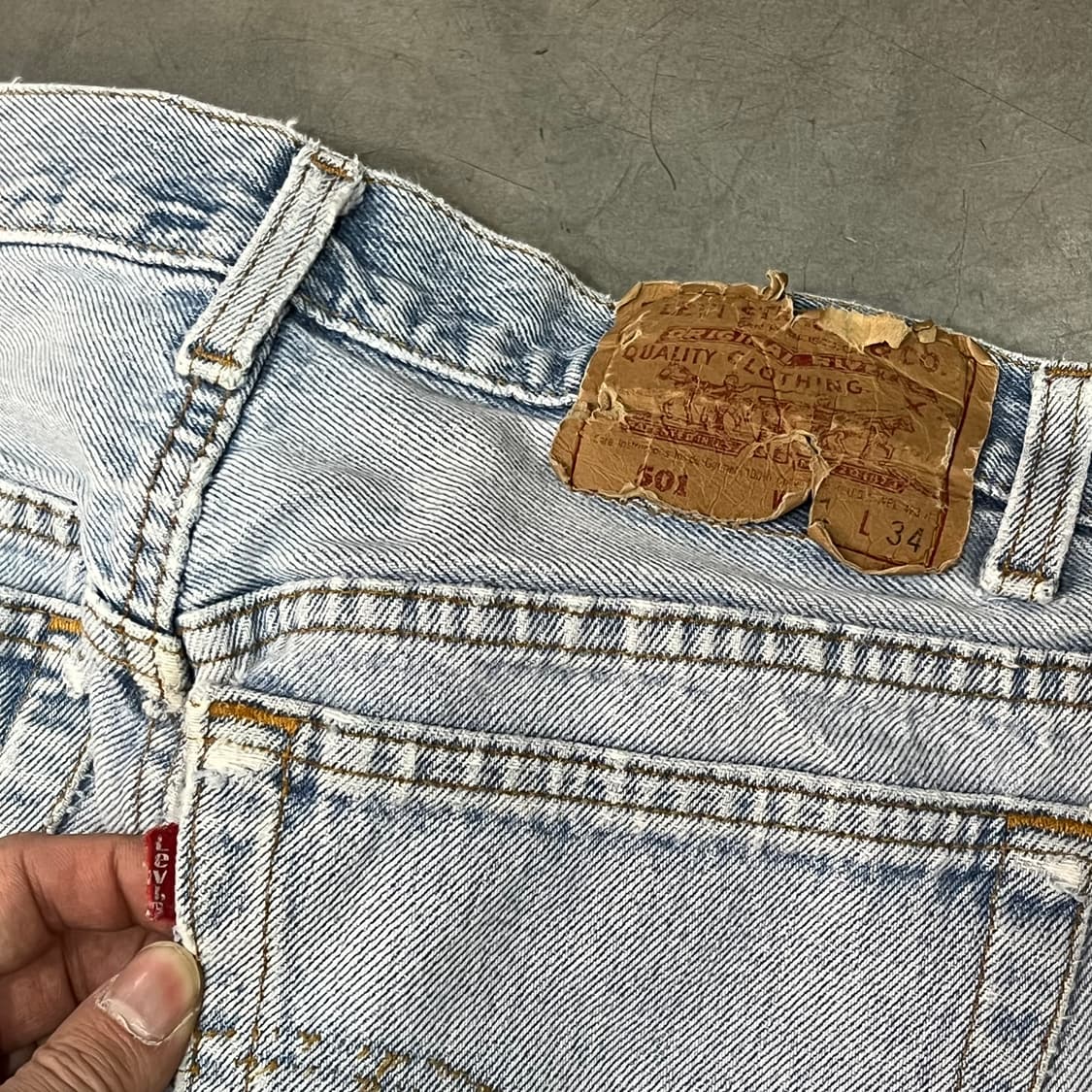  USA 리바이스 501 데님 팬츠 y14792 상품이미지8