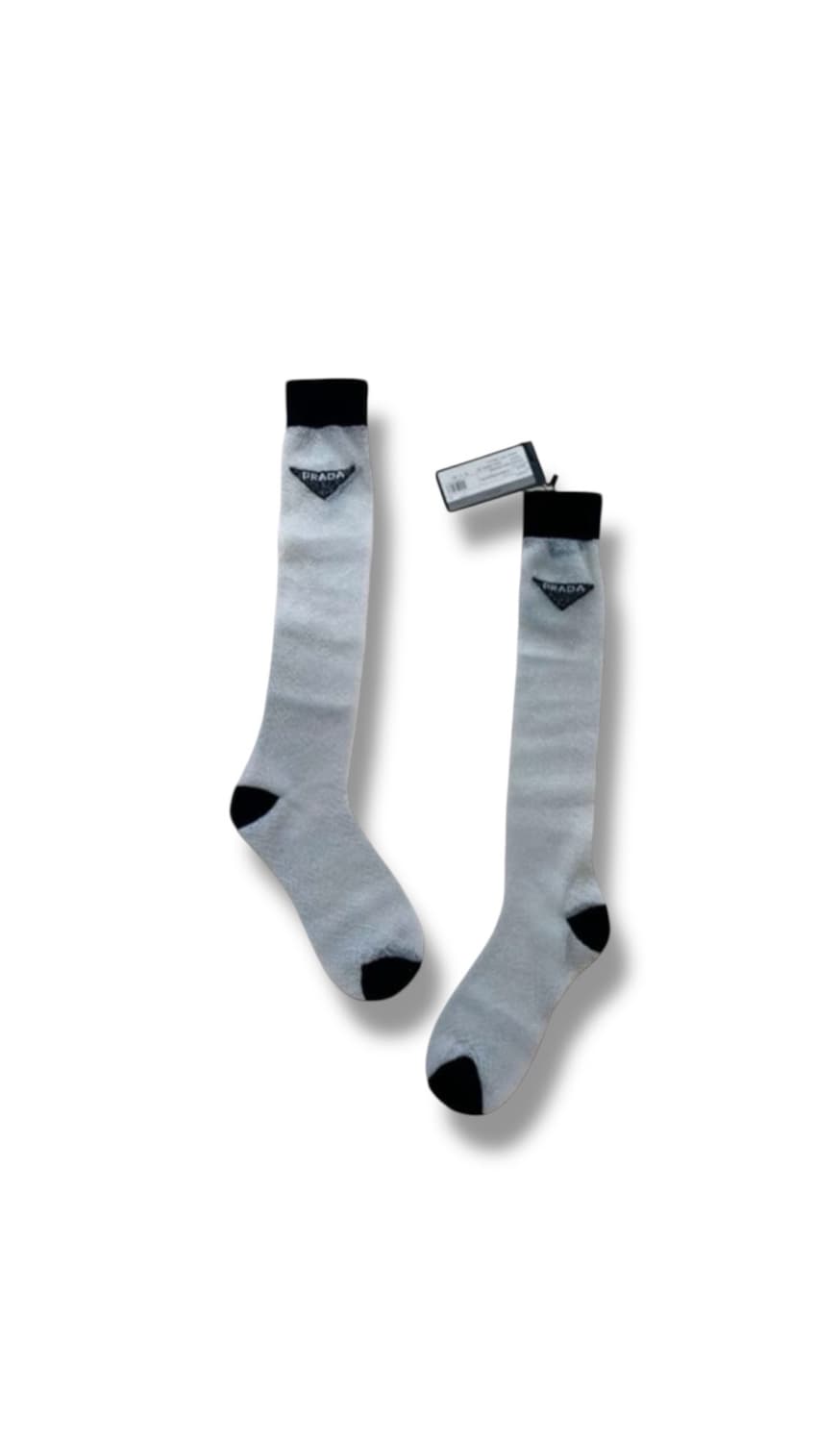 rare) 프라다 런웨이 Logo Sheer Knee-High Socks 상품이미지1