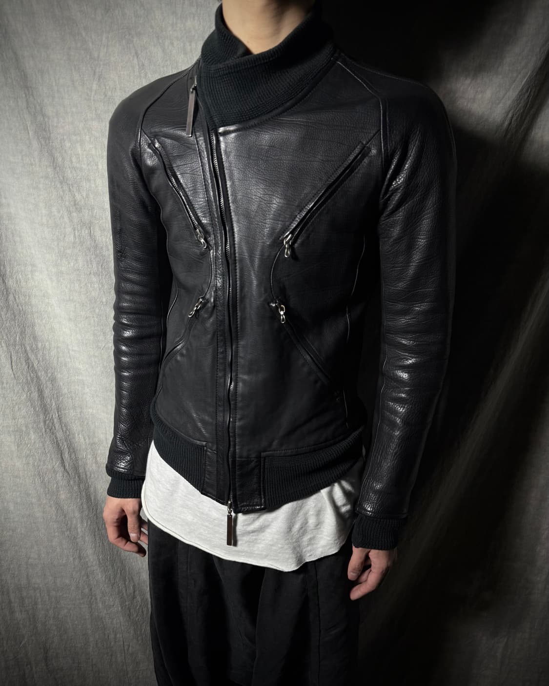 The Viridi-Anne Calf Leather Jacket  상품이미지2