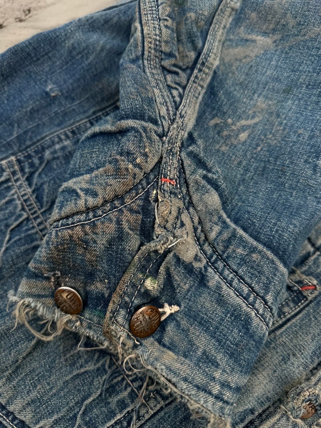 50s Powr House 빈티지 파워하우스 레일로드 데님 초어 자켓 상품이미지5