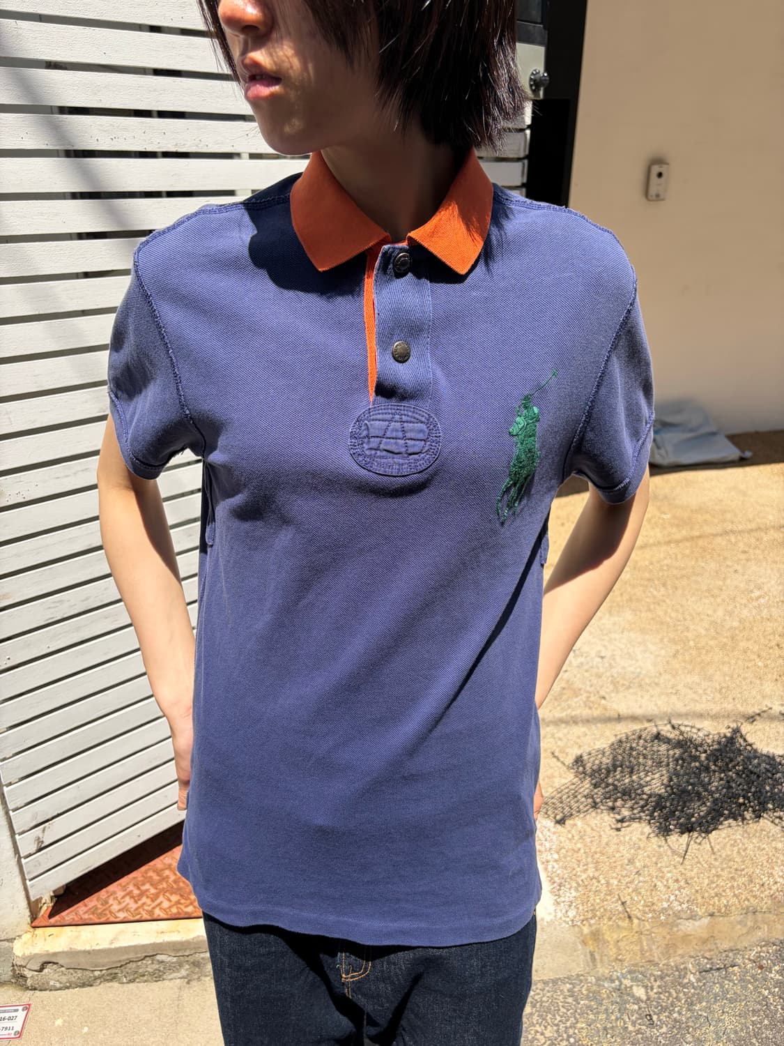 Polo Ralph Lauren 빅포니 네이비 반팔 카라 티셔츠 상품이미지3