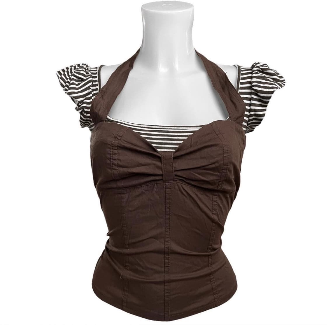 빈티지 레이어드 반팔 상품이미지1