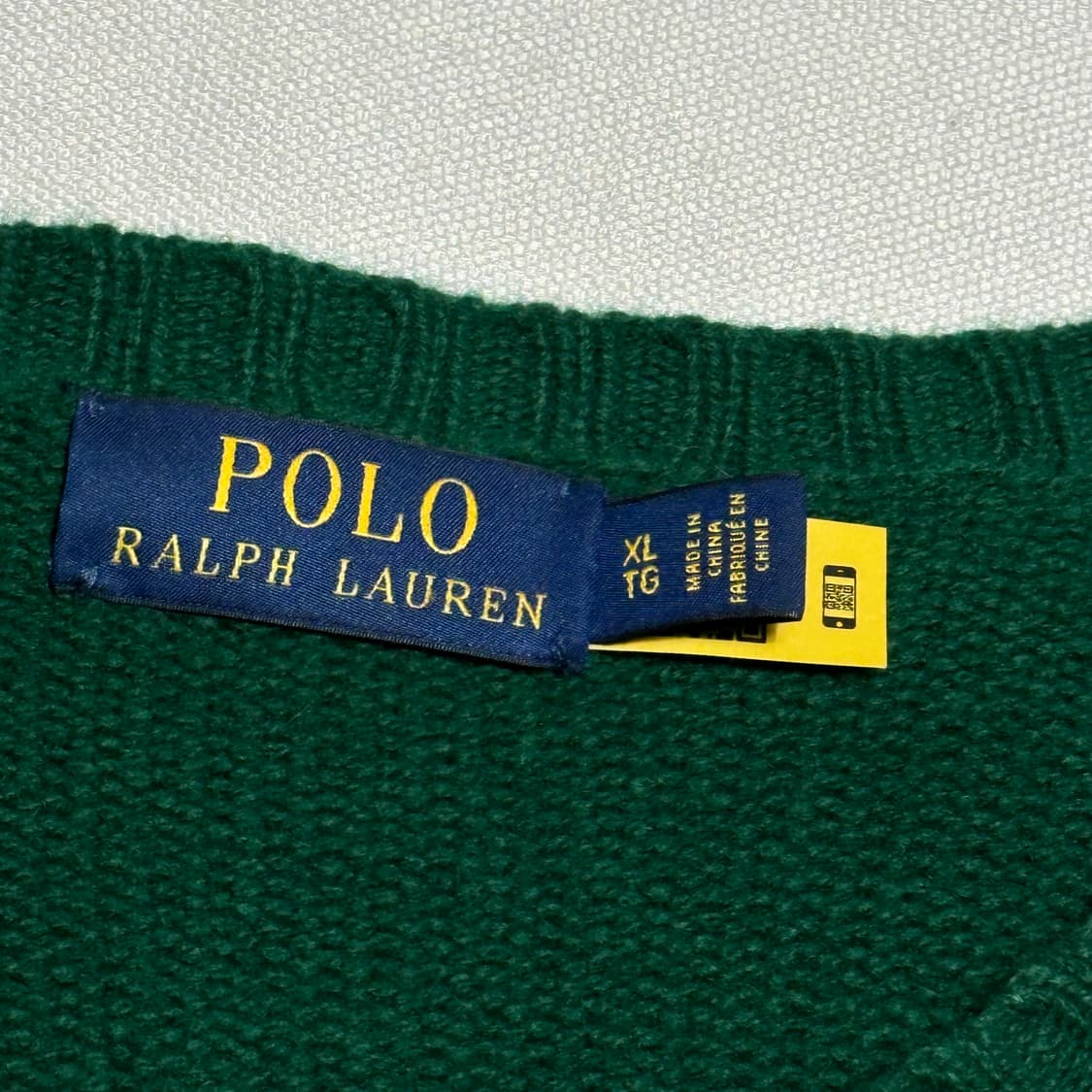 XL 폴로랄프로렌 빅 폴로베어 그린 울 니트 상품이미지4