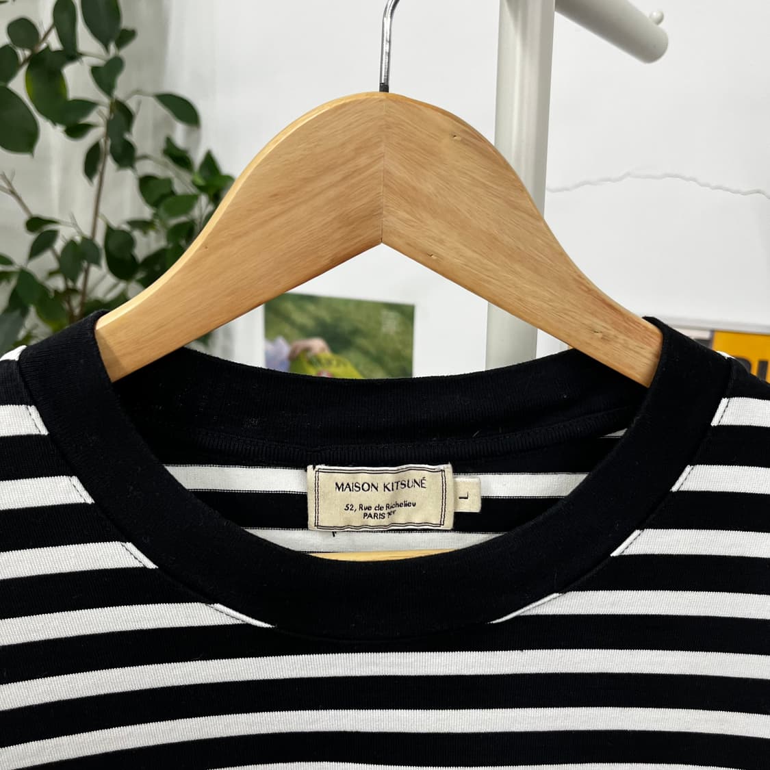 메종키츠네 스트라이프 롱슬리브 L 상품이미지3