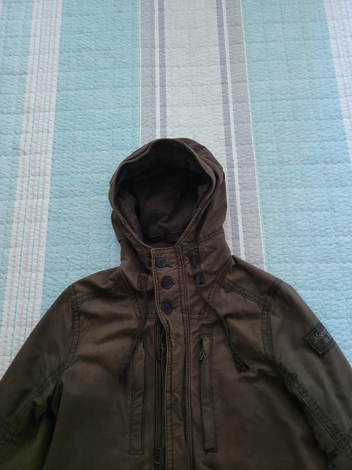 아베크롬비 Abercrombie 보울더브룩 왁스야상자켓 L 105사이즈 상품이미지3