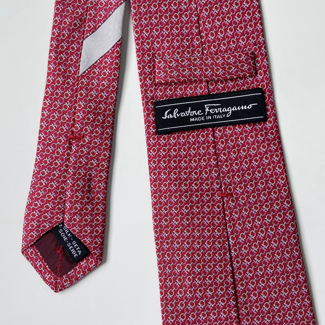 새상품급 페레가모(Ferragamo) 모노그램 명품 정품 넥타이 상품이미지5