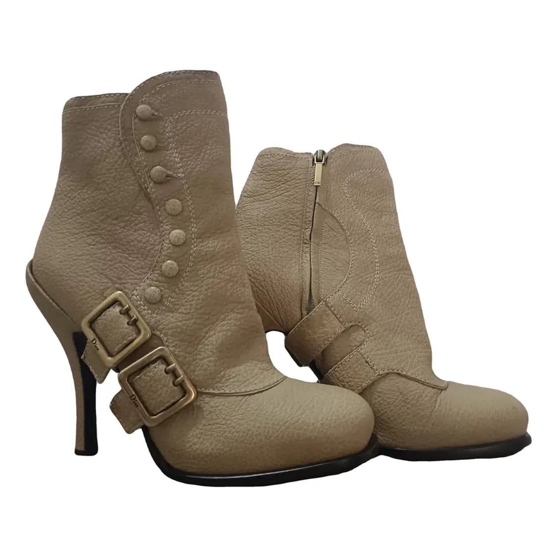 디올 Dior 버클 앵클 부츠 베이지 37.5 상품이미지1