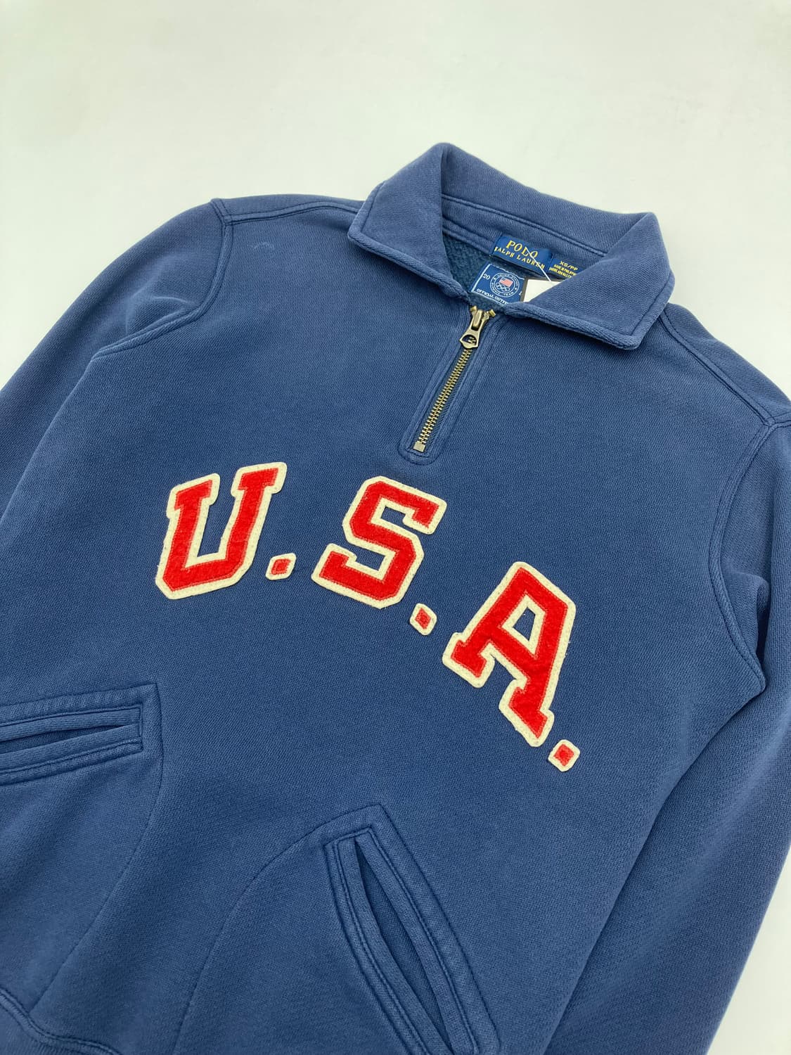 Polo 폴로 랄프로렌 USA 하프집업 스웻셔츠 상품이미지2