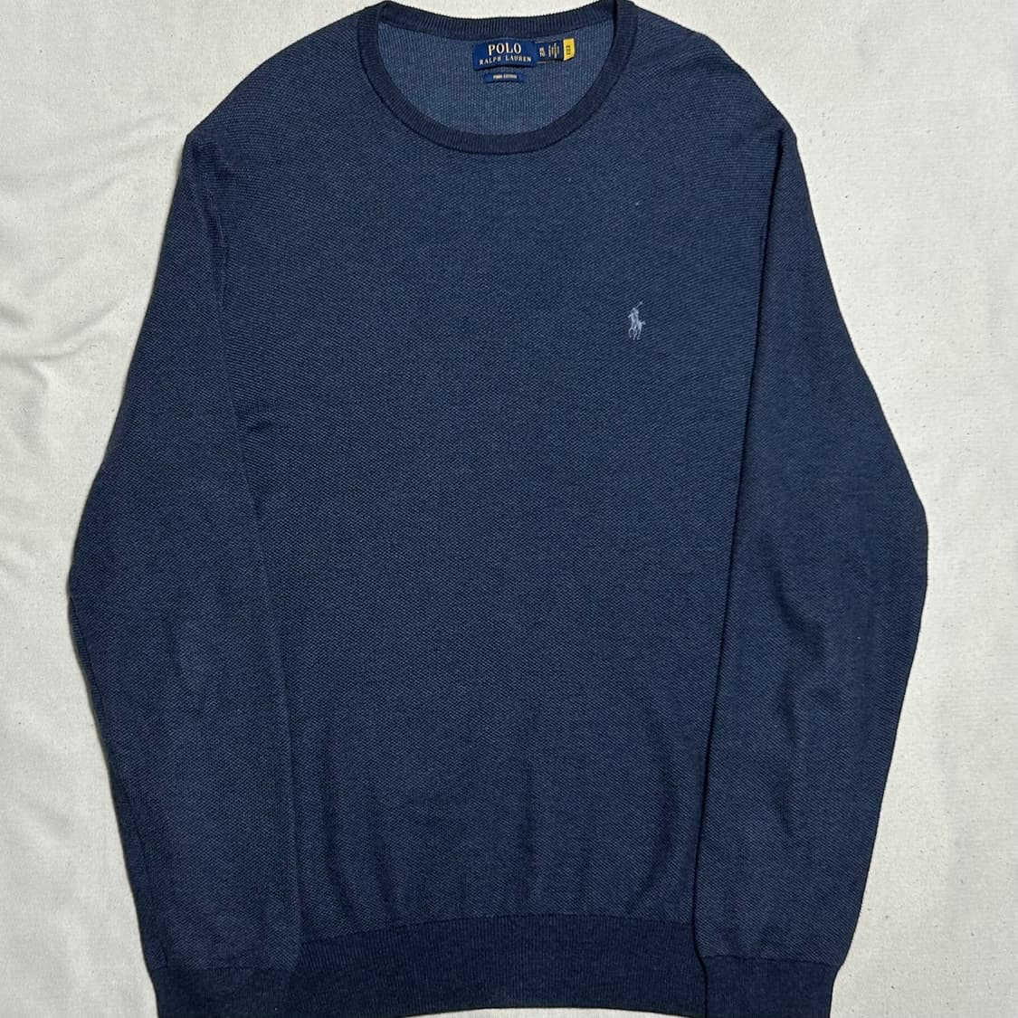 🫶🏻 폴로랄프로렌 블루 피마 코튼 U넥 니트 🫶🏻 상품이미지1