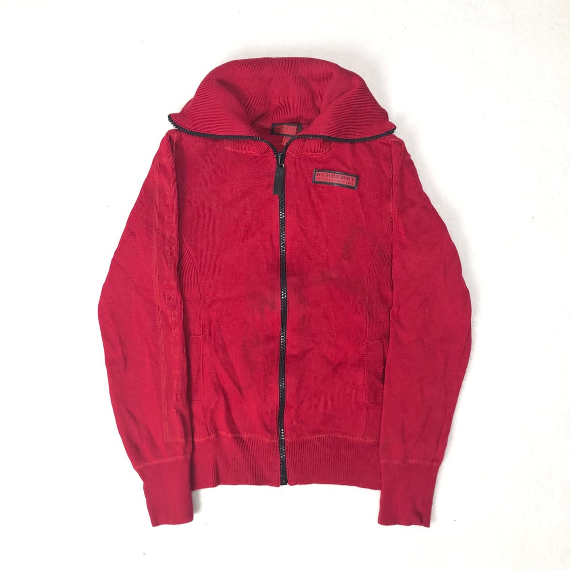 버버리 빈티지 워시드 니트집업 상품이미지1