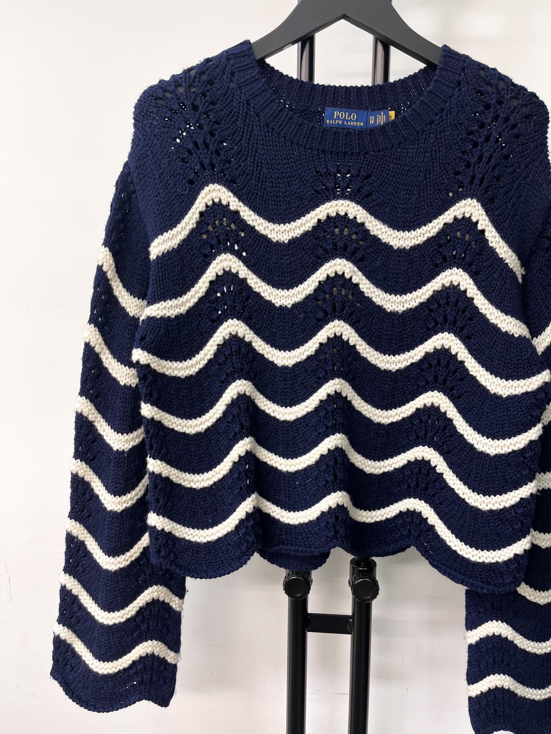 폴로 랄프 로렌 스캘럽 스트라이프 울 니트 상품이미지3