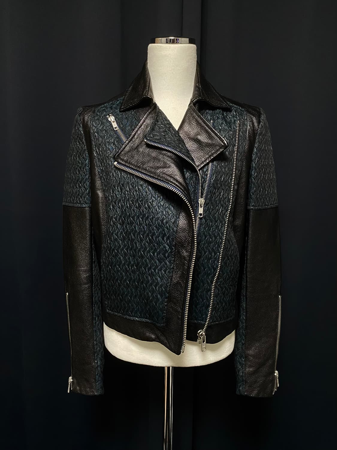 헬무트랭 더블 지퍼 양가죽 라이더 레더 자켓 아카이브 빈티지 락시크 펑크 상품이미지1