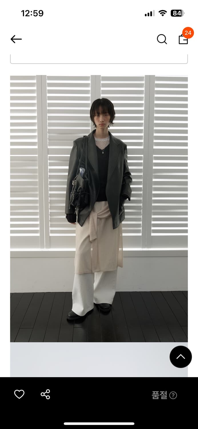 마조네 타이 레이어드 니트 스커트 상품이미지1