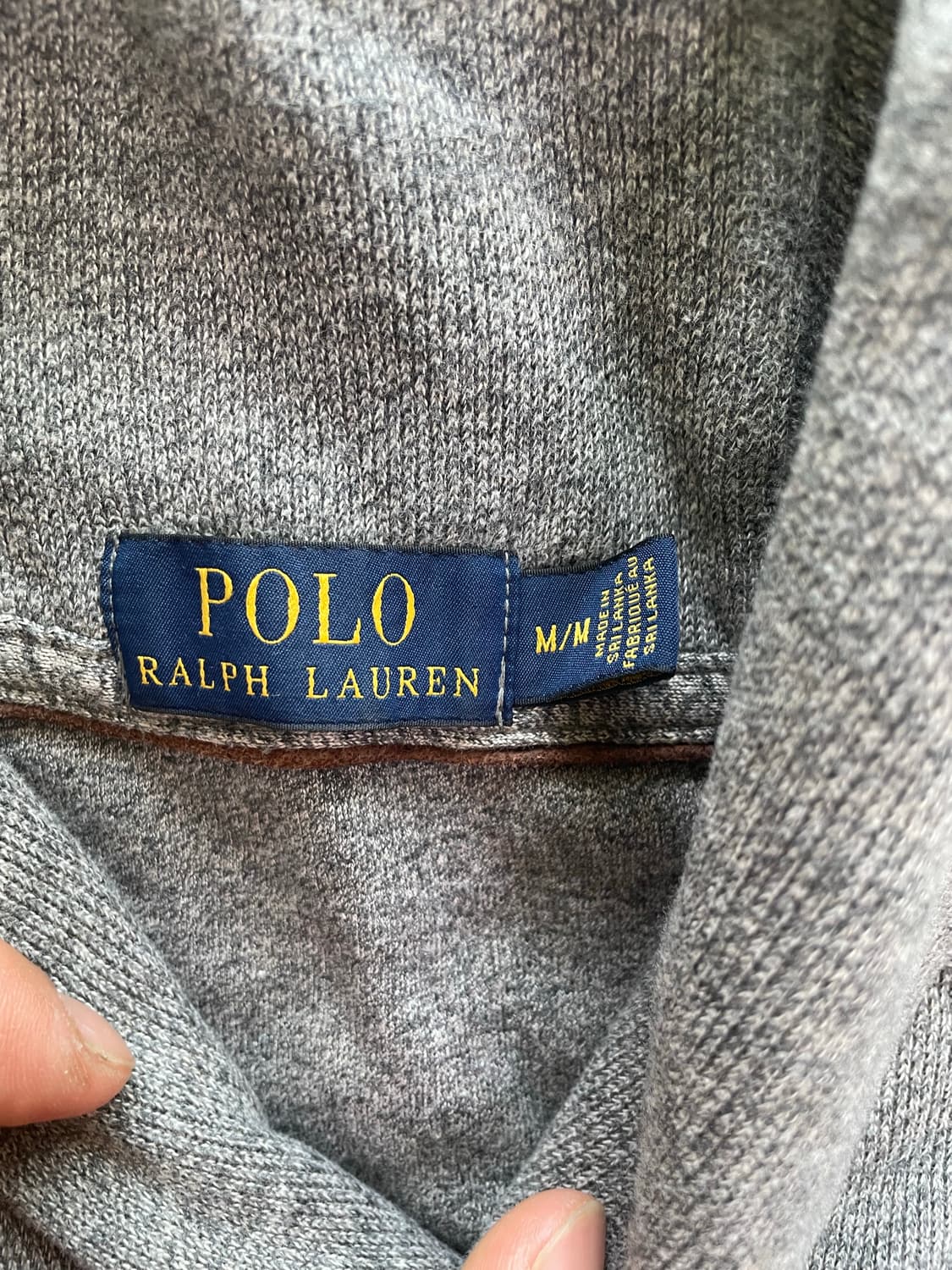 폴로 랄프로렌 반카라 니트 곤색 M 상품이미지2