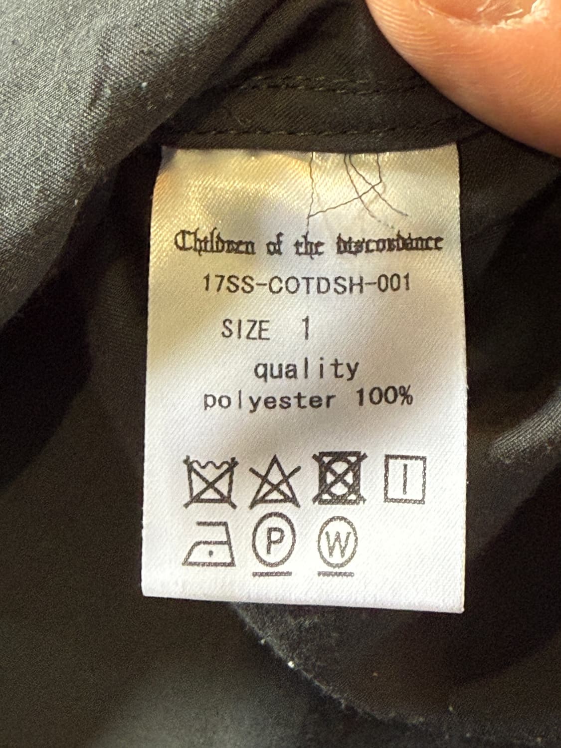 Children Of The Discordance 17SS Shirt 상품이미지7