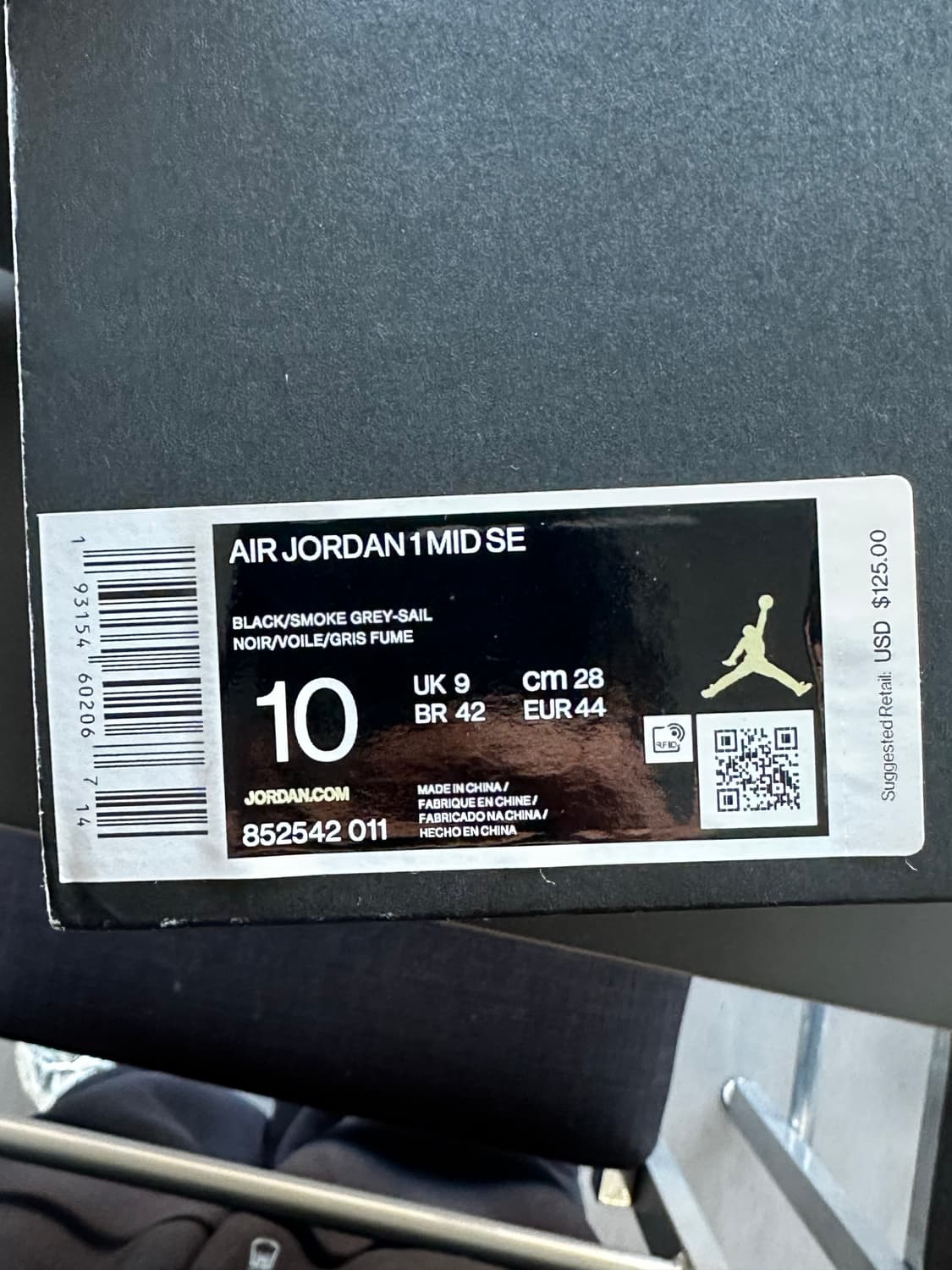 nike jodan satin grey toe 상품이미지5