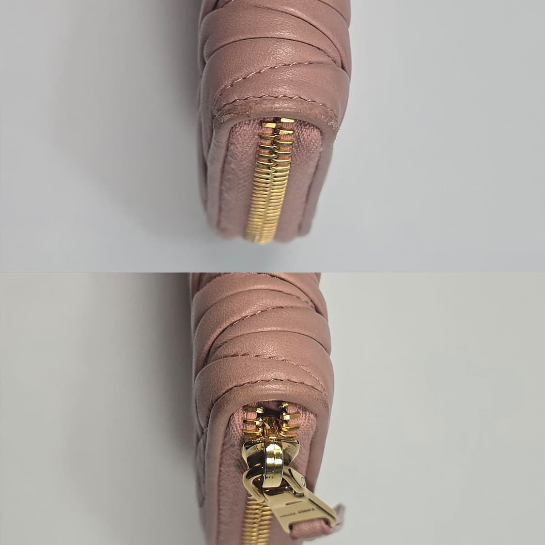 미우미우 마테라쎄 집어라운드 동전 카드 지갑 상품이미지9