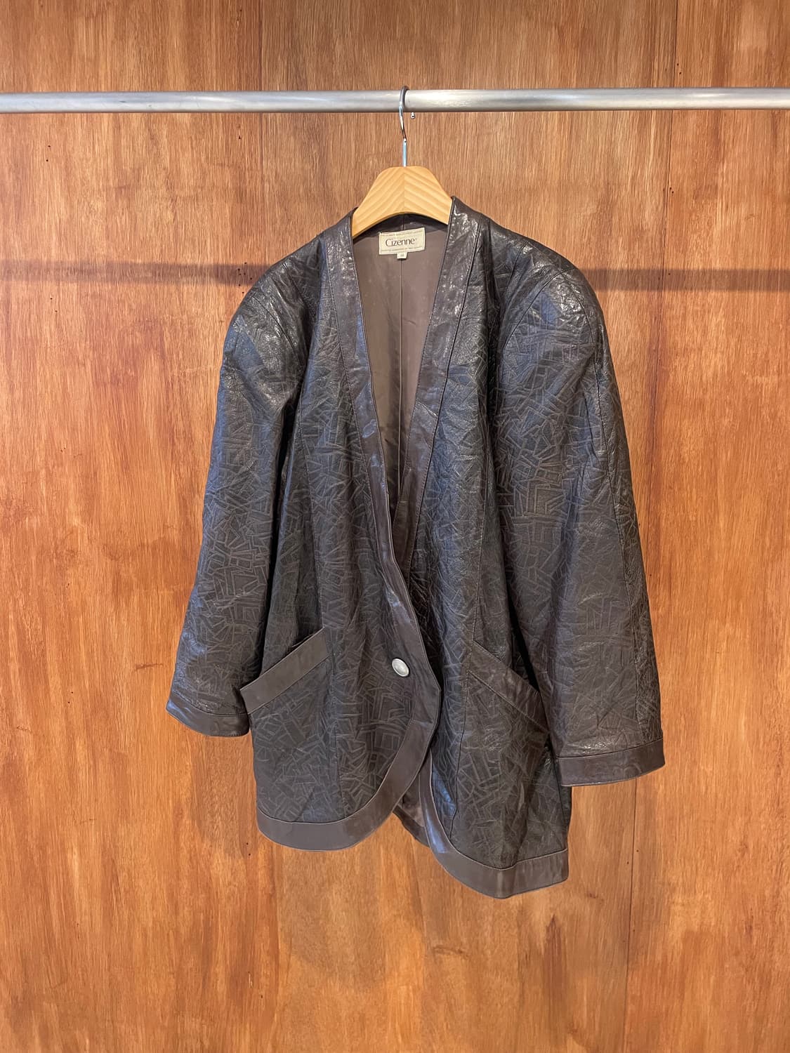 Brown ethnic robe sheepskin jacket  상품이미지4