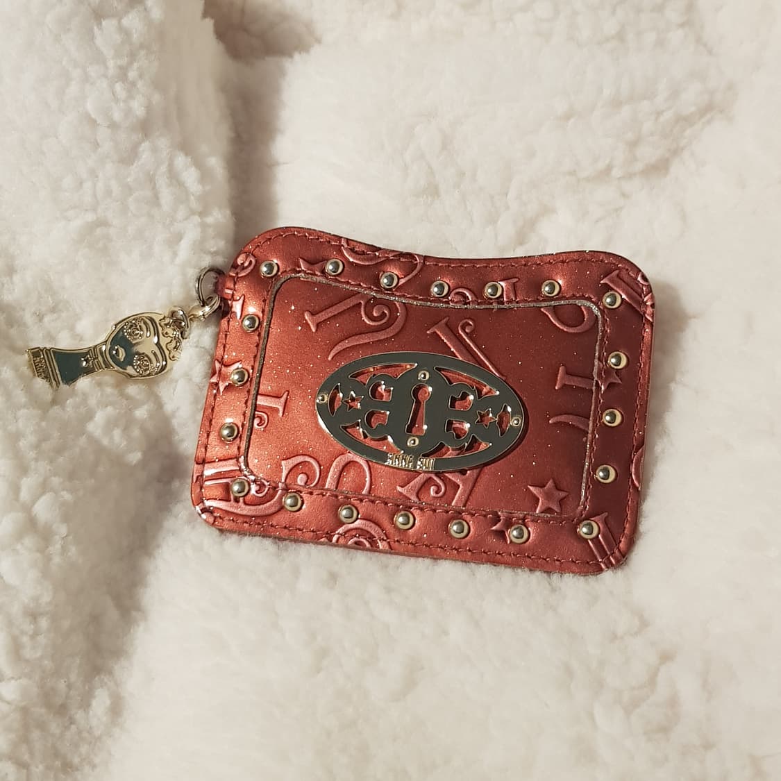 안나수이 빈티지 갸루 에나멜 핑크 카드지갑 상품이미지1