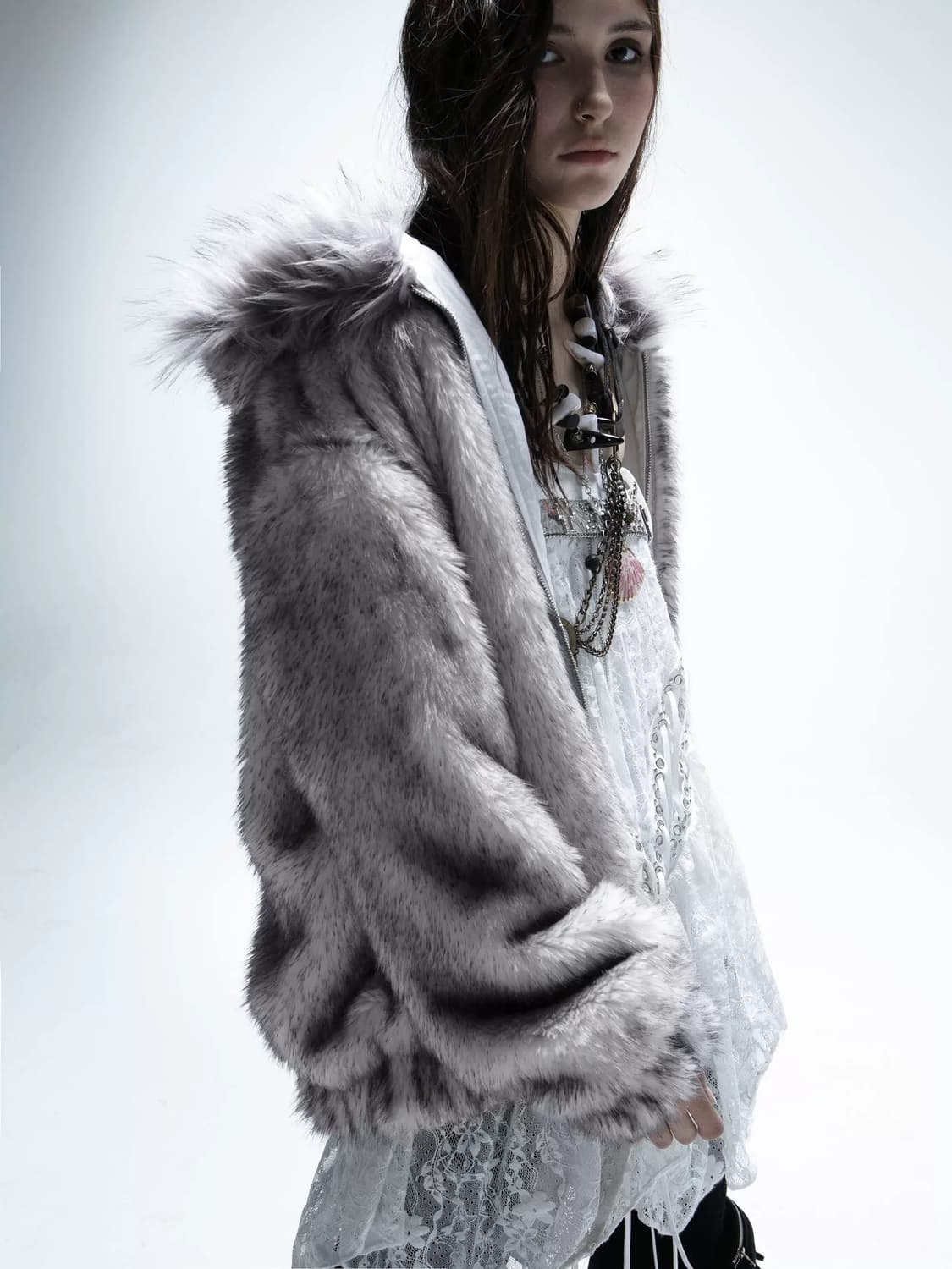 doublepunch 퍼 후드 자켓 상품이미지3