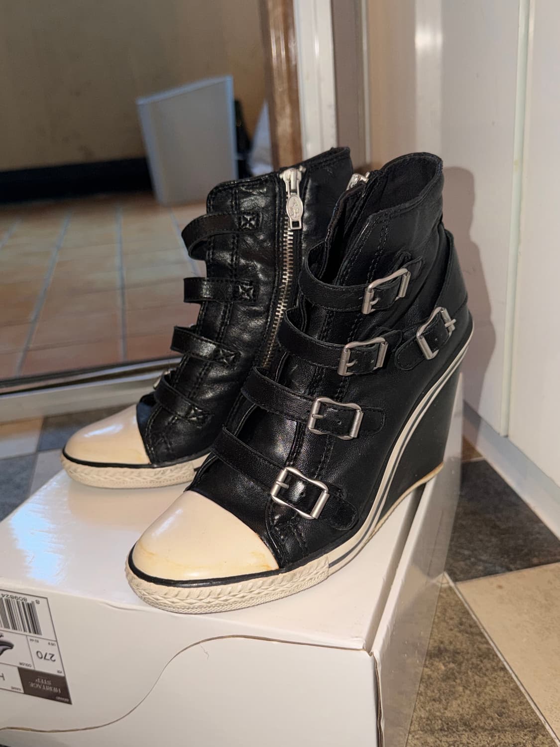 38) Ash 벨트 웨지힐 스니커즈 상품이미지1