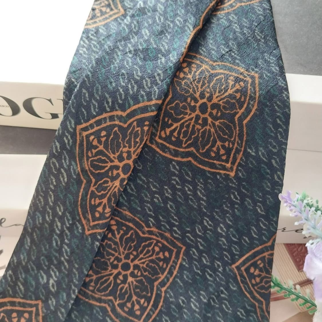 리버티 오브런던 실크 다크그린 넥타이 10.2cm A+~A등급 K1316 상품이미지3