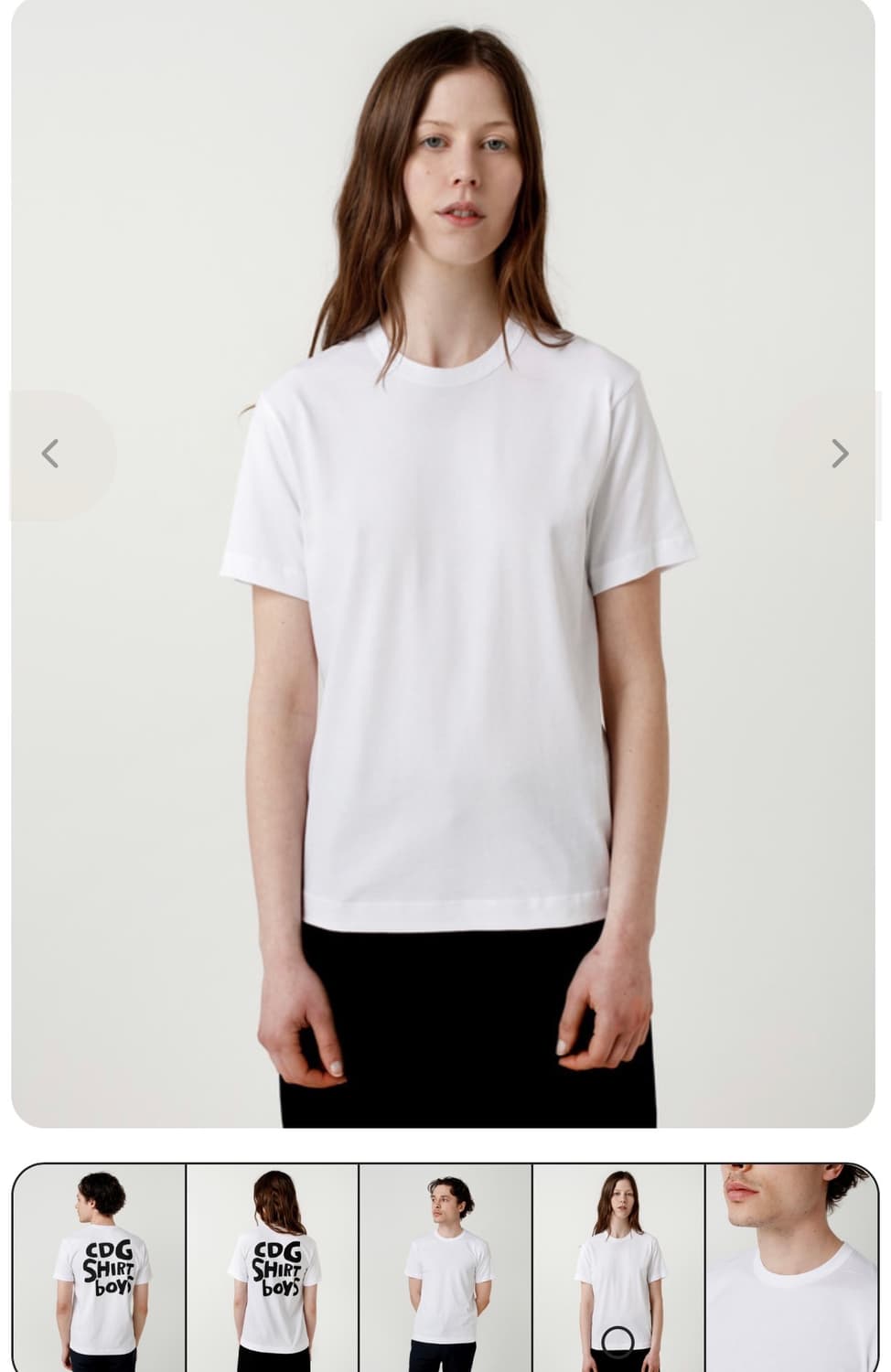 꼼데가르송 반팔티 s 상품이미지9