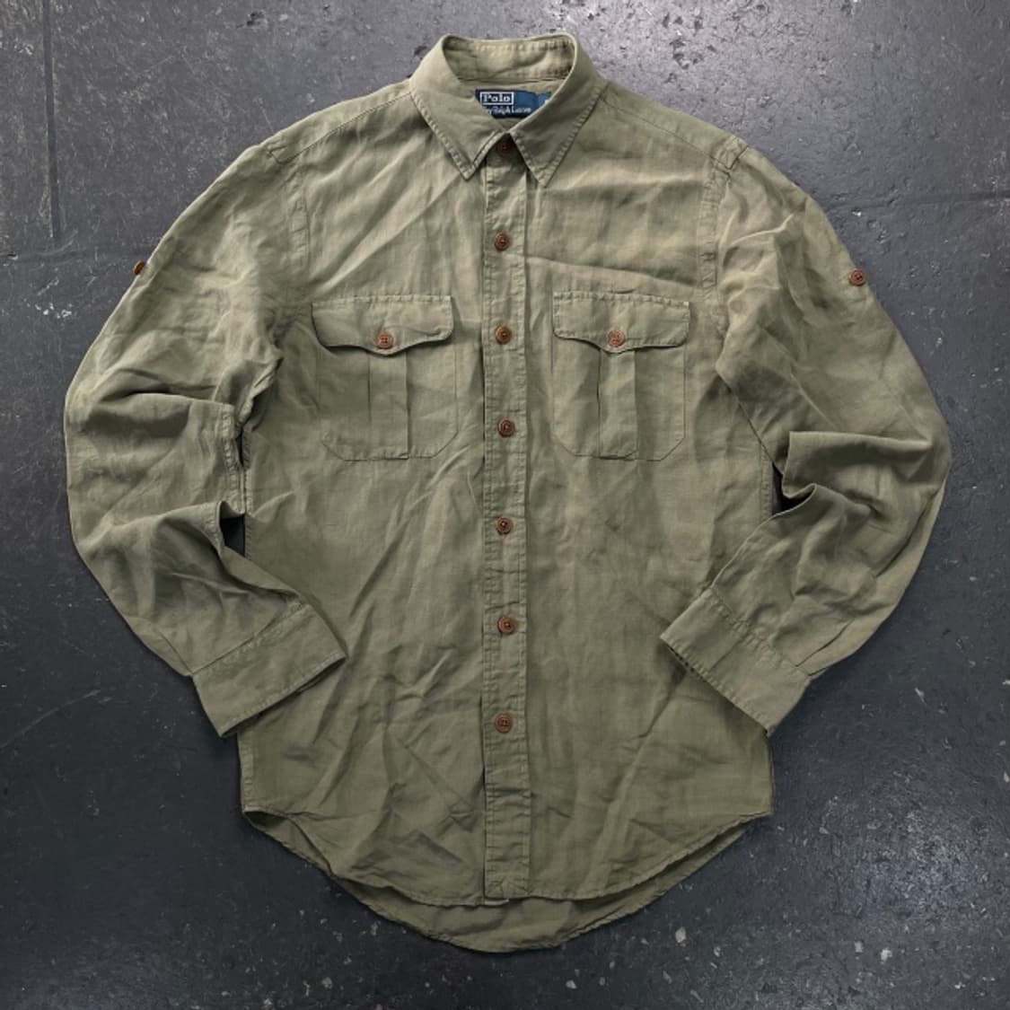 90 폴로 랄프로렌 린넨 셔츠 상품이미지1