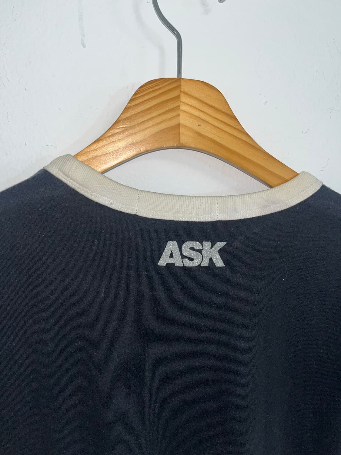 Ask 펑크 레터링 링거 티셔츠 상품이미지7