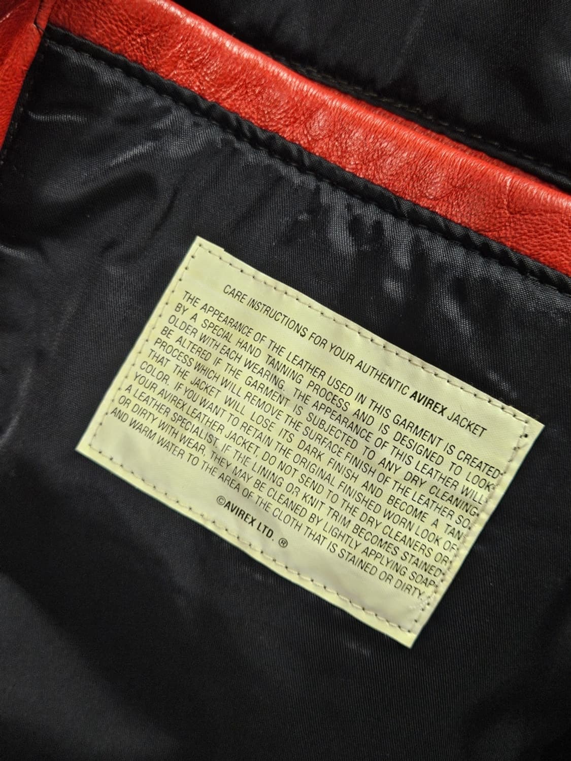 90's 아비렉스 터스키기 레드테일즈 가죽 자켓 ( M ) / 10978 상품이미지9