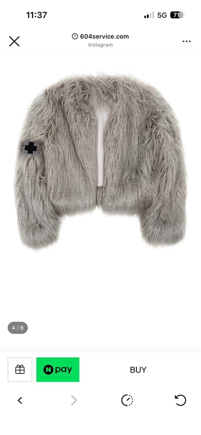 604서비스 604service 퍼자켓 세이지 그레이 상품이미지3