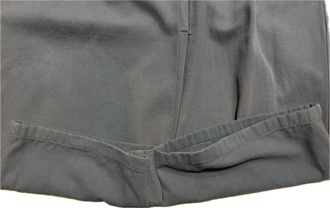 폴리테루 원턱고시마팬츠 올리브그레이 상품이미지5