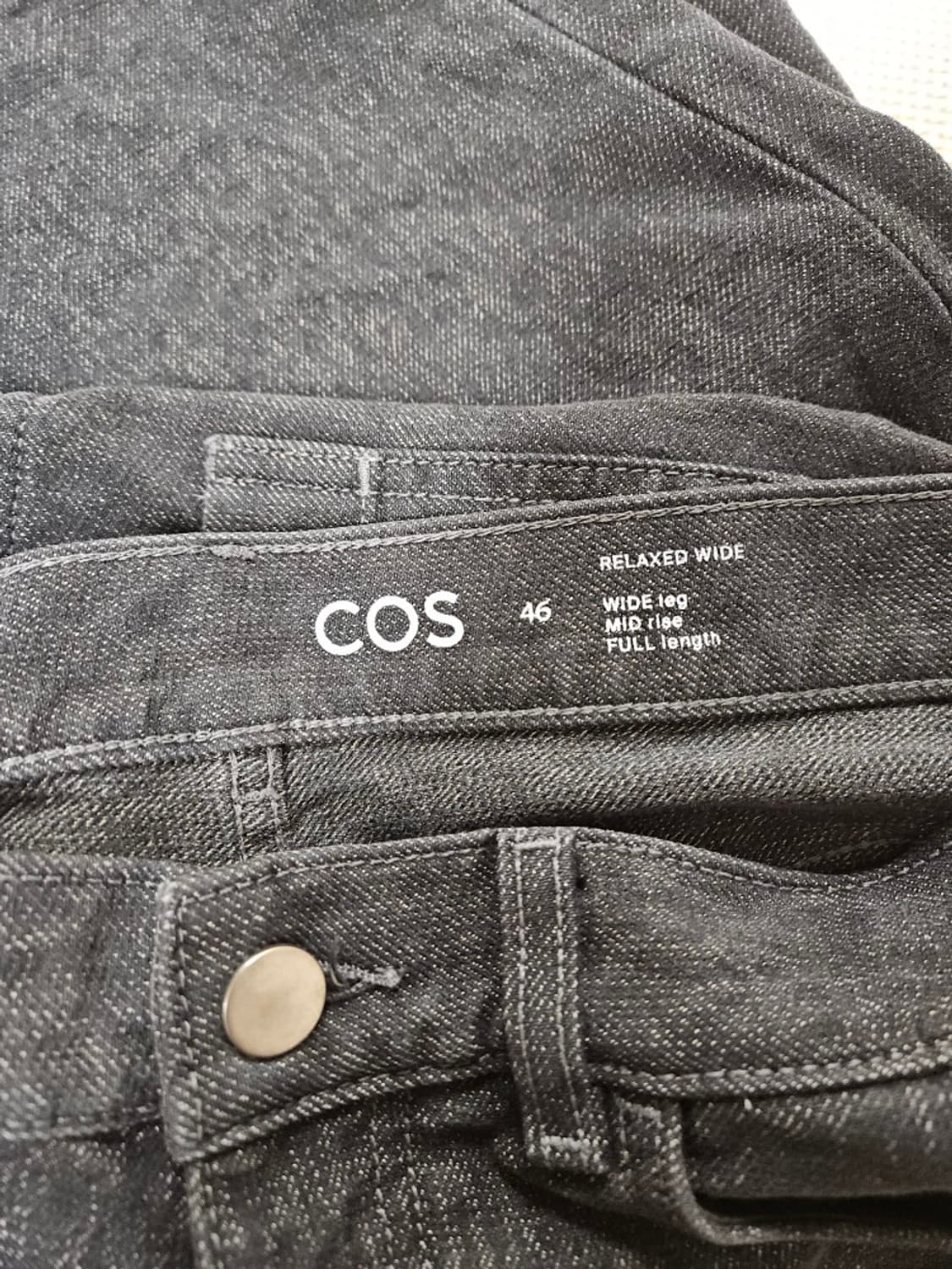 Cos 코스 릴렉스드 와이드 레그진 46 상품이미지2