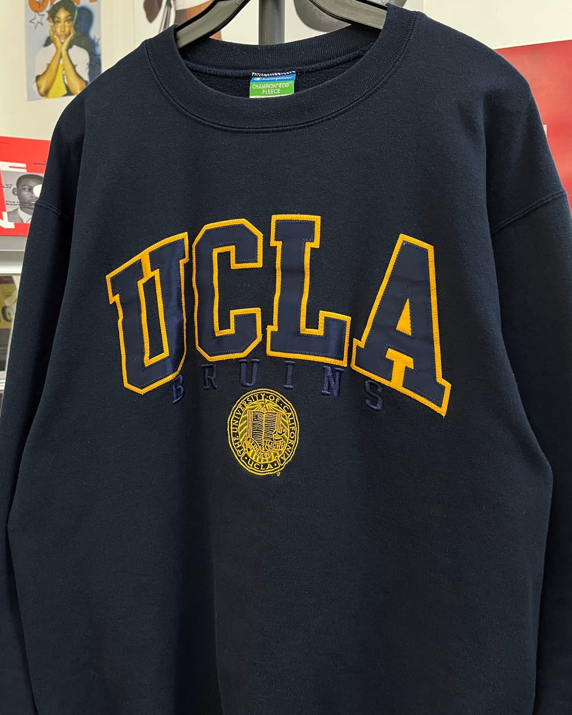 챔피온 00s UCLA 컬리지 로고 네이비 맨투맨 상품이미지6