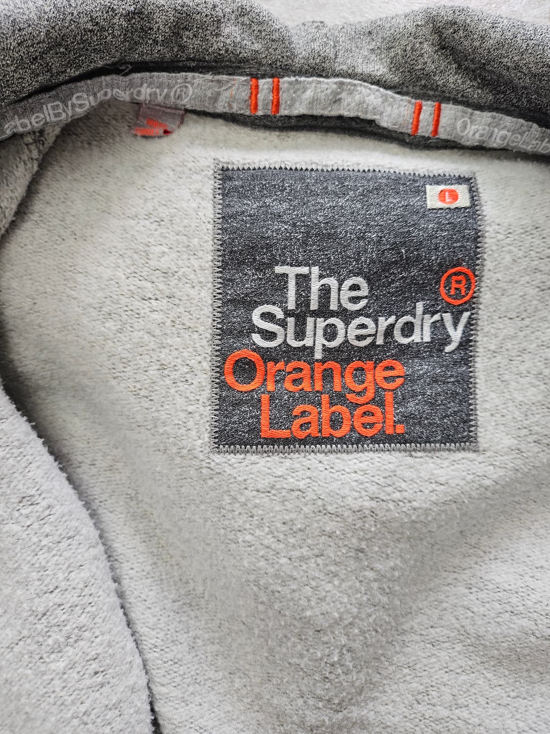 수퍼드라이 오렌지라벨 풀집업 기모 후드L 상품이미지5