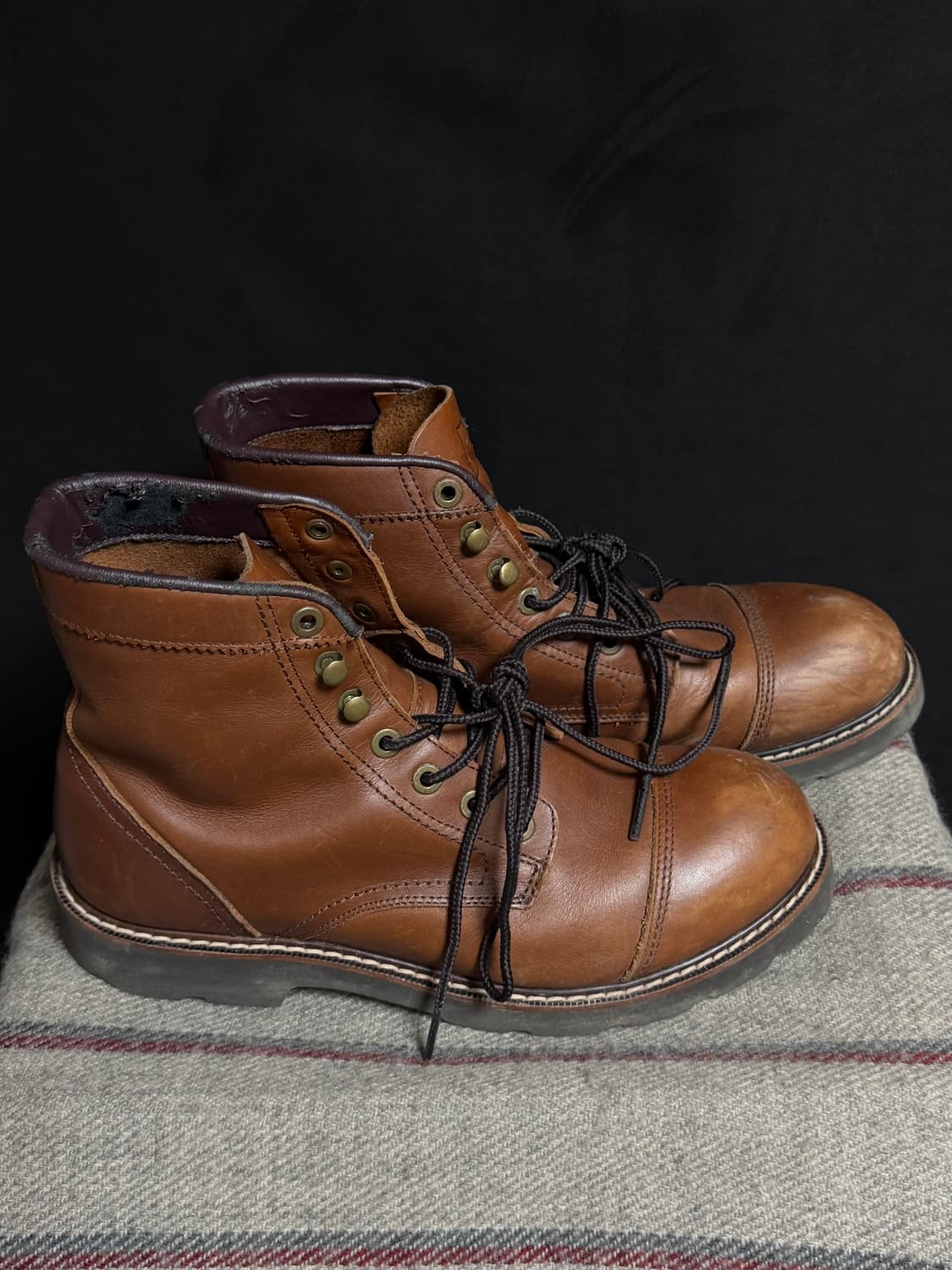 Brown work boots 상품이미지5