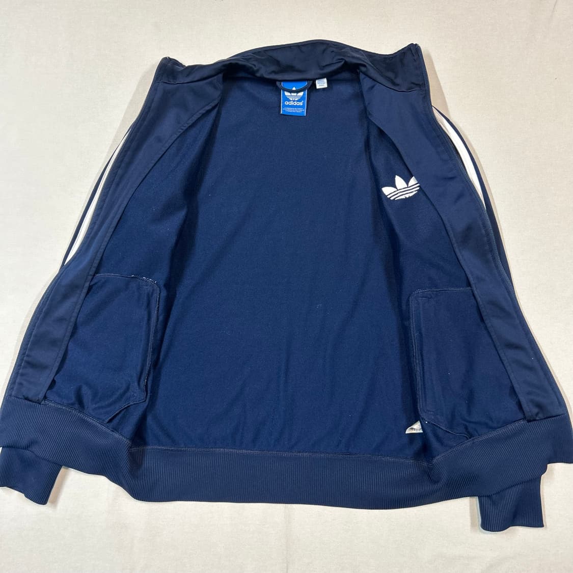 95) 아디다스 파이어버드 삼선 져지 트랙탑 집업 네이비 상품이미지5