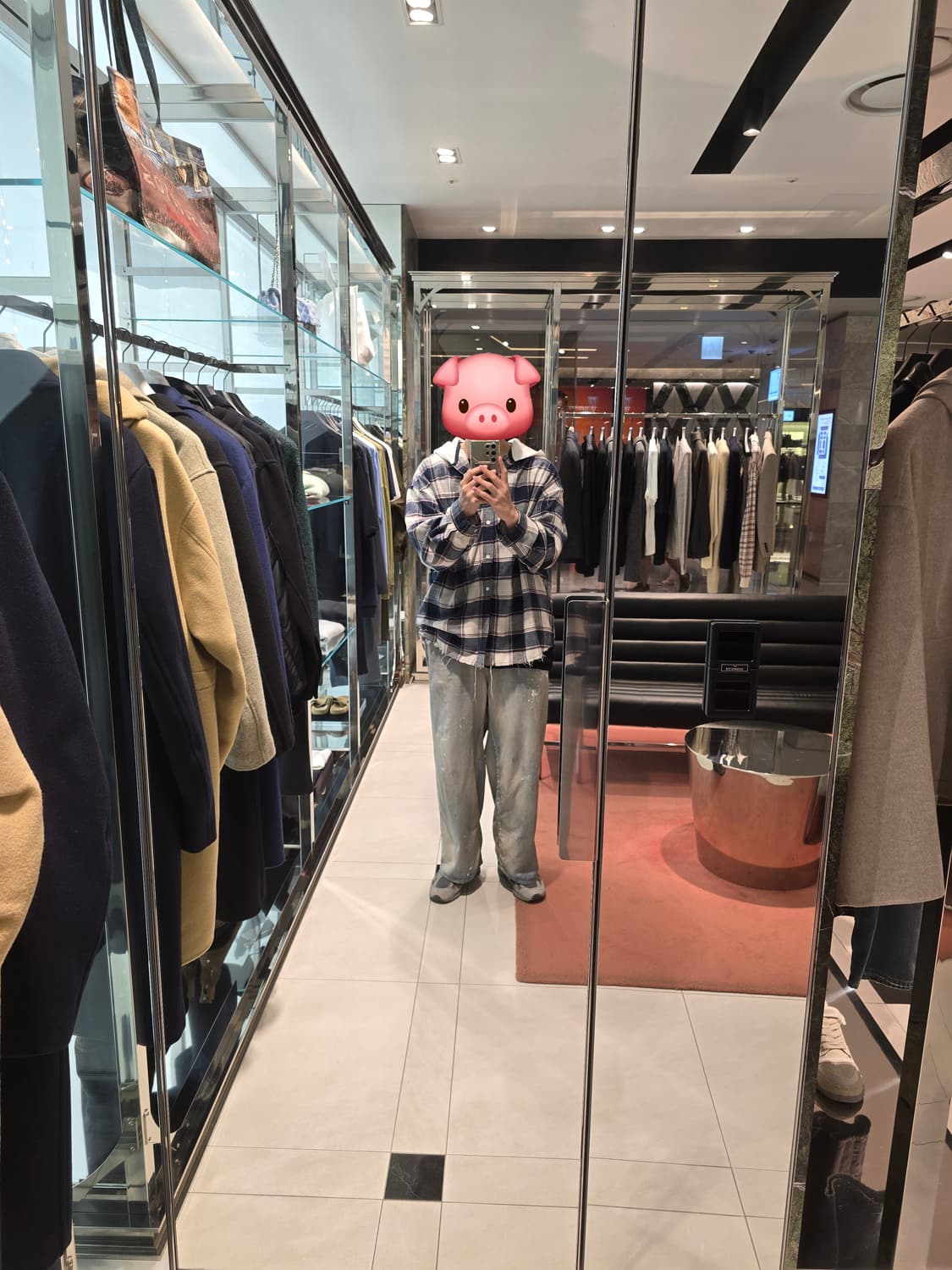 (3) 안셀름 에이징 와이드 데님팬츠 상품이미지4