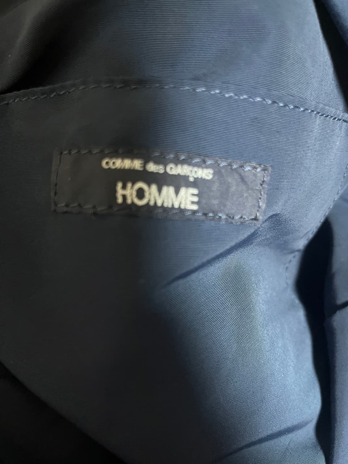 꼼데가르송 옴므 나일론 2way 백 navy 상품이미지3